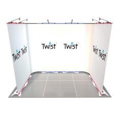 3m x 2m U Shaped Twist Exhibition Display