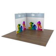 3x3 Modular Exhibition Stand Open Two Sides