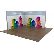 4x4 Modular Exhibition Stand Open Two Sides