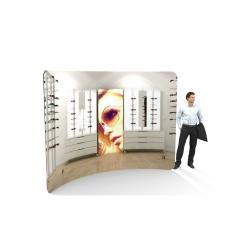 3m Curved Fabric Display Stand