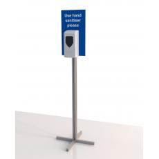 Simple Automatic Hand Sanitiser Stand with Sign
