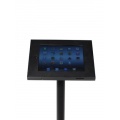 Close up Black Floor Standing iPad Holder