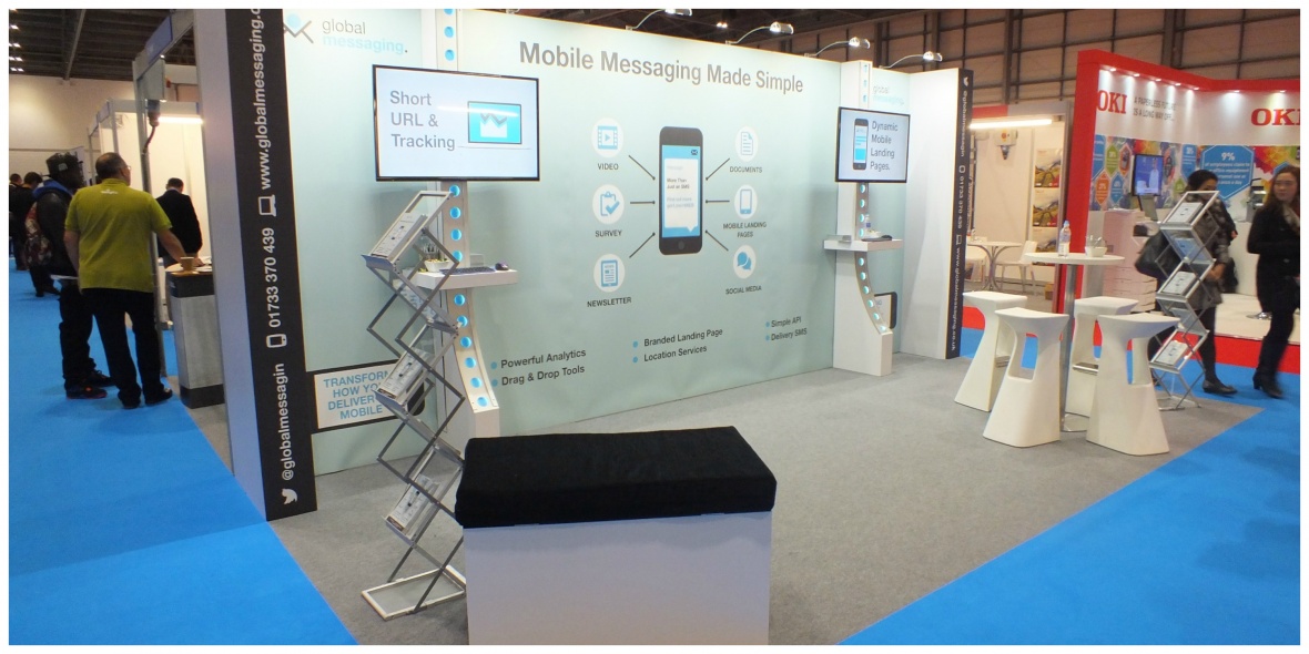 Global messaging exhibition stand