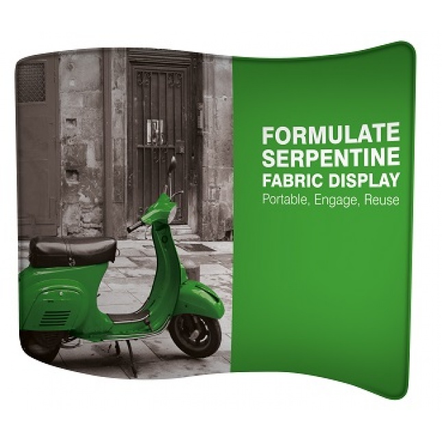 Formulate Serpentine Fabric Display