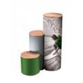Multi height nest plinths with graphic wrap