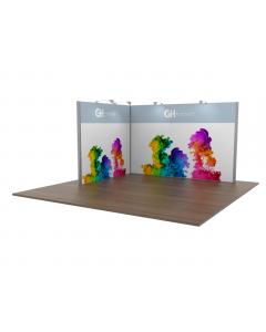 3x4 Modular Exhibition Stand Open Two Sides