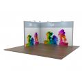 3x4 Modular Exhibition Stand Two Open Sides