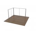 3x4 Modular Exhibition Stand Two Open Sides Framework