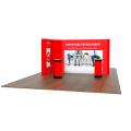 2m x 4m linked pop up exhibition stand images