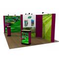 4M X 6M Pop Up Exhibition Stand end view