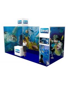 6x3 Modular Exhibition Stand with Arch and Store