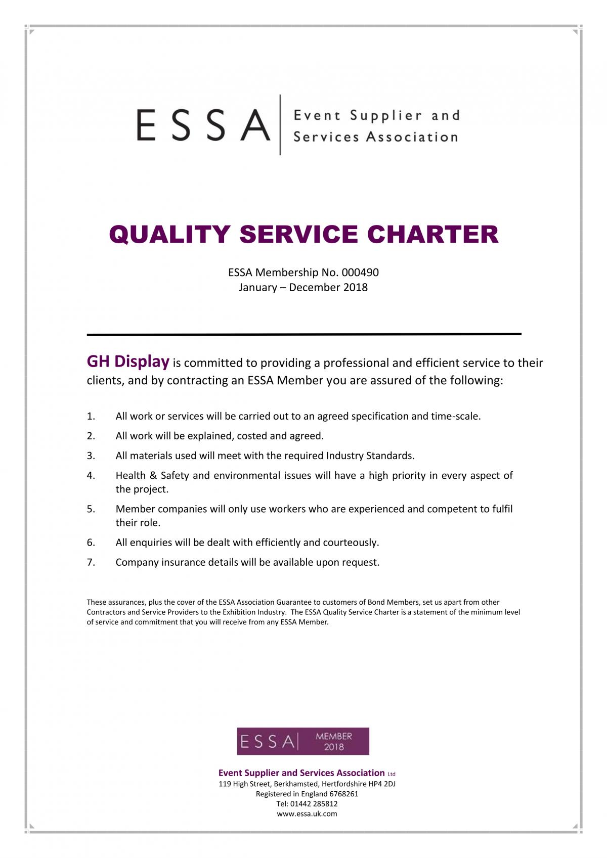 Quality Charter ESSA Member 2018 Quality Charter ESSA Member 2018