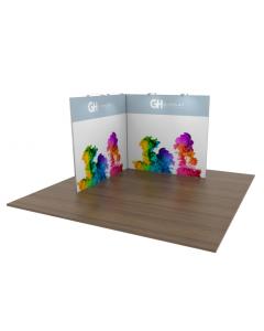 3x3 Modular Exhibition Stand Open Two Sides