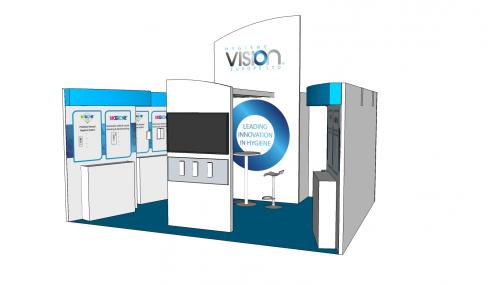 Hygiene Vision exhibition stand design Hygiene Vision exhibition stand design