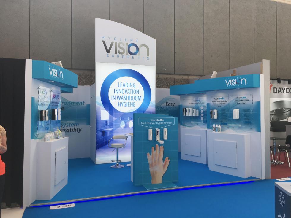 Hygiene Vision custom exhibition stand Hygiene Vision custom exhibition stand