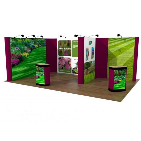 Linked pop up exhibition stand Linked pop up exhibition stand