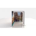 3m x 2m fabric exhibition stand with arch side view