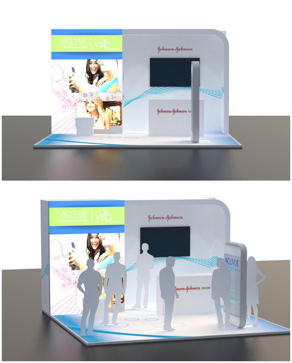 Johnson and Johnson Acuvue exhibition stand Johnson and Johnson Acuvue exhibition stand