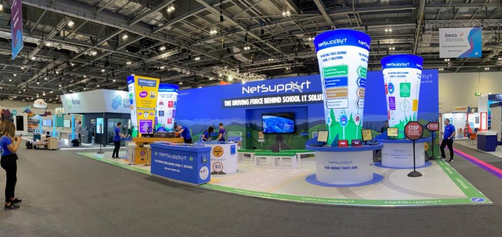 Bespoke exhibition stand for BETT 2020 Bespoke exhibition stand for BETT 2020