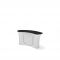 Small curved promotional counter rear