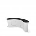Large curved promotional counter rear