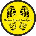 Please stand 2m apart social distancing floor stickers