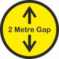 2m Gap social distancing floor stickers
