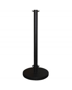Post &amp; Base Terrazza Nero Cafe Barrier System Black