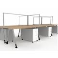 Multi desk protective screen for offices