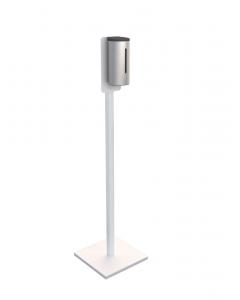 Premium White Sanitiser Stand with Stainless Steel Automatic Dispenser