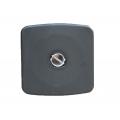 Black rubber base for post and chain barrier set