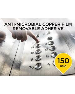 Anti-Microbial Copper Film with Removable Adhesive