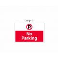 Design 3 No Parking sign
