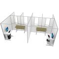 Self contained covid testing booths