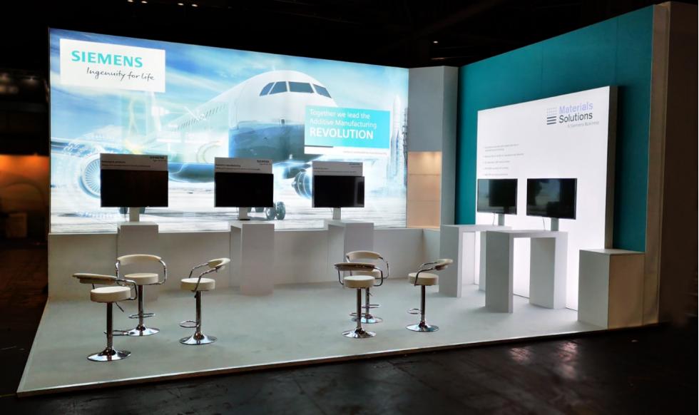 Siemens Aerospace Exhibition Stand for Transport Ticketing