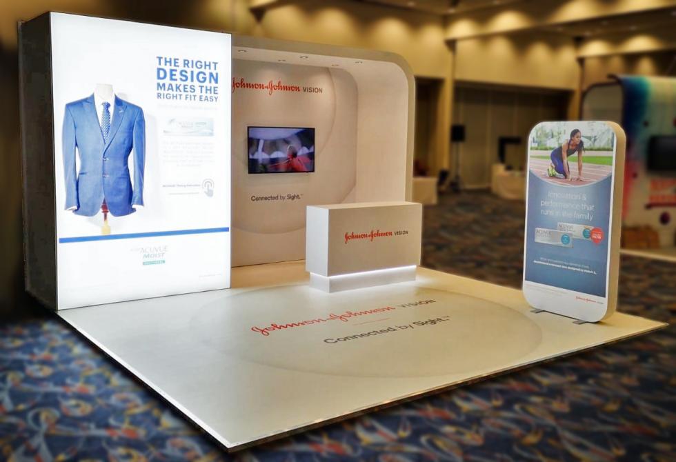 Custom exhibition stand for Johnson and Johnson