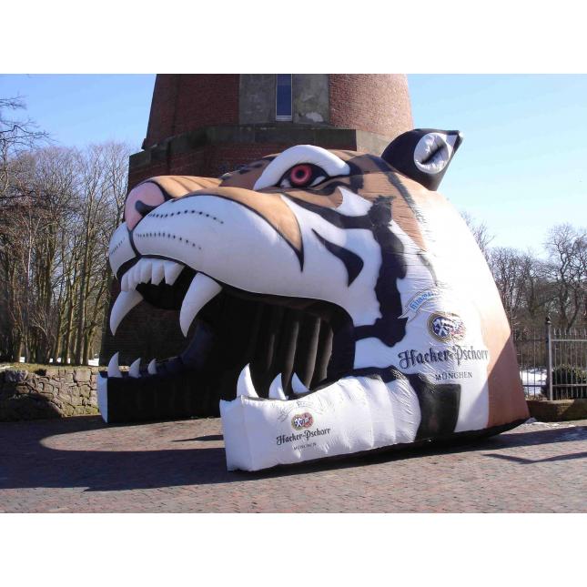 Custom inflatable display Tiger Head