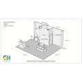 Dimensions for 6x5 hired exhibition stand