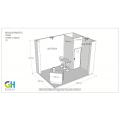 Dimensions 4m x 3m hired custom exhibition stand