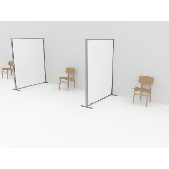 Floor standing COVID screen partition