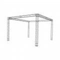 Arena freestanding square stand image