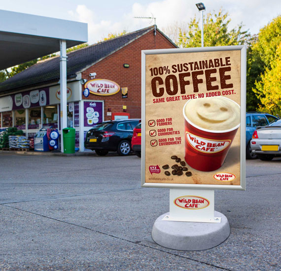 Details about   NESCAFE & GO Coffee PAVEMENT SIGN ADVERTISING SHOP Petrol Station Forecourt 